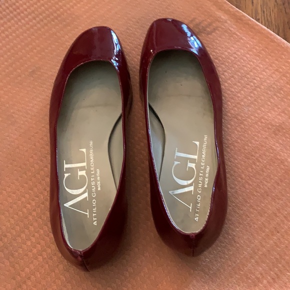 AGL dark red flats - Picture 3 of 6